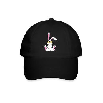 Lapin avec lunettes de soleil Lapin Bunny Lover - Casquette classique - noir/noir - Devant