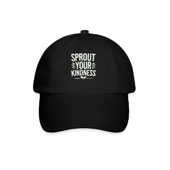 Sow Your Kindness Vegan Vegetarian - Baseball Cap - black/black - Front