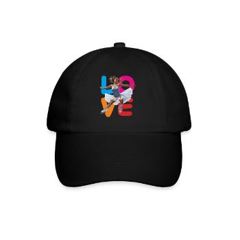 FIGURE SKATING LOVE - Baseball Cap - black/black - Front