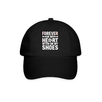 Dog Dad Gifts for Men - Baseballkappe - Schwarz/Schwarz - Vorne