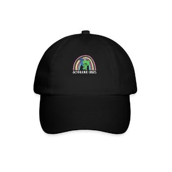 School Child 2025 School Enrollment Frog School - Baseball Cap - black/black - Front