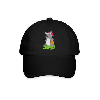 Bunny Christmas Basketball - Baseball Cap - black/black - Front