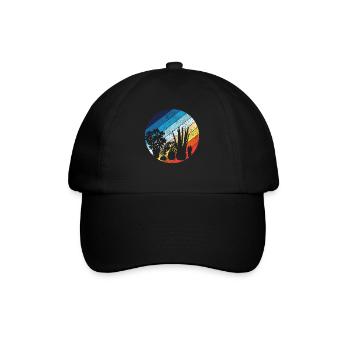 Amoureux des plantes jardinage rétro - Casquette classique - noir/noir - Devant