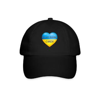 I'M NOT PLAYING CARDS – UKRAINE HEART - Baseball Cap - black/black - Front