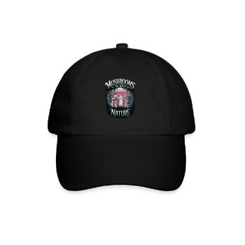 Mushrooms – The Magic of Nature - Baseball Cap - black/black - Front