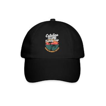 Familienausflug Zur Insel Catalina, Der - Baseballkappe - Schwarz/Schwarz - Vorne
