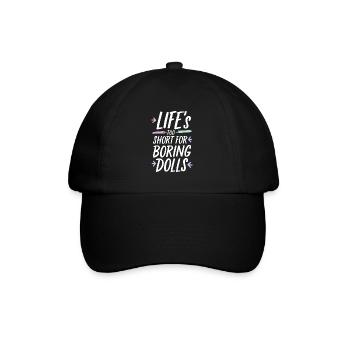 Creepy doll collector - Baseball Cap - black/black - Front