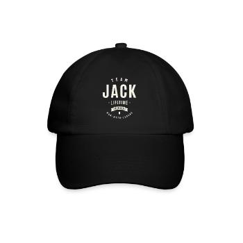 Membre à vie de l’équipe Jack Funny Name Jack - Casquette classique - noir/noir - Devant