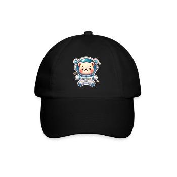 Teddy Bear Astronaut - Baseball Cap - black/black - Front