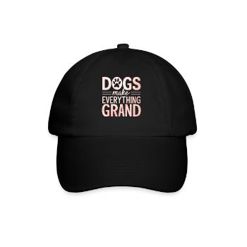 Dog Grandma Gifts - Baseball Cap - black/black - Front