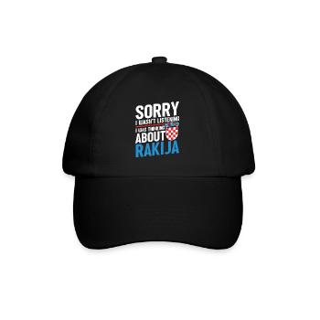 Sorry I didn't listen. I - Baseball Cap - black/black - Front