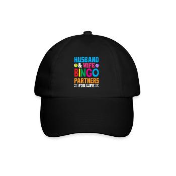 Bingo Partner Fürs Leben Ehepaar - Baseballkappe - Schwarz/Schwarz - Vorne