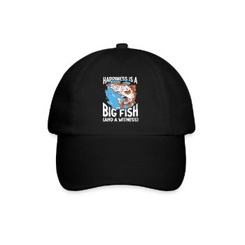 Fishing Design Fish Lover Fisherman - Baseballkappe - Schwarz/Schwarz - Vorne