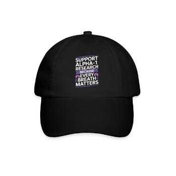 Trouble de la conscience du déficit en alpha-1 antitrypsine - Casquette classique - noir/noir - Devant
