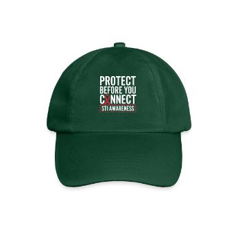 STI Awareness Sexually Transmitted Infections - Baseball Cap - bottle green - Front