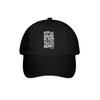 ITP Awareness Immune Thrombocytopenia Platelets - Baseball Cap - black/black - Front