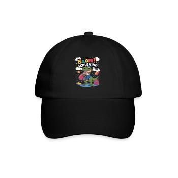 Schulkind 2025 Einschulung Schulanfang - Baseballkappe - Schwarz/Schwarz - Vorne