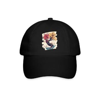 Spring Spring Beginning Flower Flowers - Baseball Cap - black/black - Front