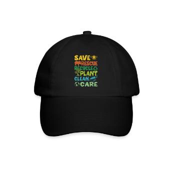 Earth Day Is Ever Day Climate Nature Environment Earth - Baseball Cap - black/black - Front