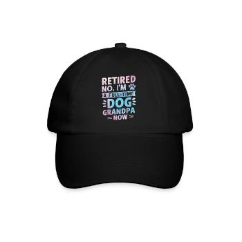 Dog Grandpa Gifts - Baseball Cap - black/black - Front
