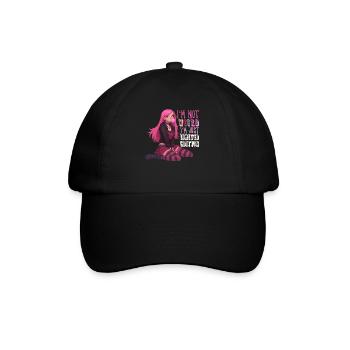 Limited Edition Anime Girl Pastel Goth Yami Kawaii - Baseball Cap - black/black - Front