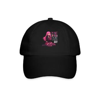 Juste Œuvre D’art Anime Fille Goth Yami Kawaii - Casquette classique - noir/noir - Devant