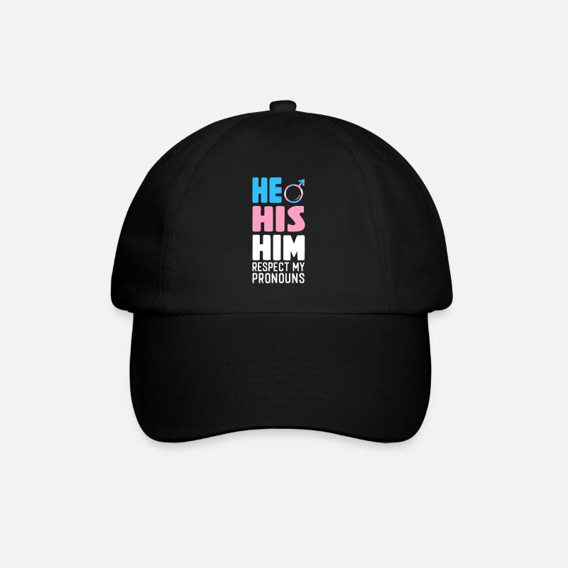 Transgender Trans LGBT Pride - Baseballkappe - Schwarz/Schwarz