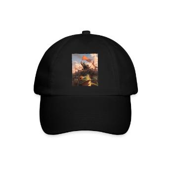 Epic Frog Revolution Artful Painting - Baseball Cap - black/black - Front