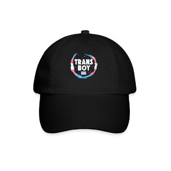 Transgender Trans LGBT Pride - Baseballkappe - Schwarz/Schwarz - Vorne