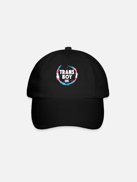 Transgender Trans LGBT Pride - Baseballkappe - Schwarz/Schwarz