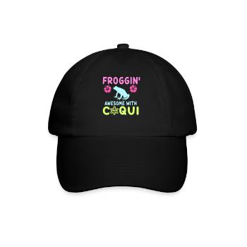 Froggin' Awesome With Coqui Vibe - Baseball Cap - black/black - Front