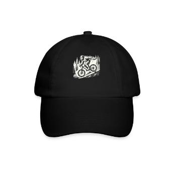 Adventure mountain biking with Bigfoot bike - Baseball Cap - black/black - Front