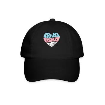 Transgender Trans LGBT Pride - Baseball Cap - black/black - Front