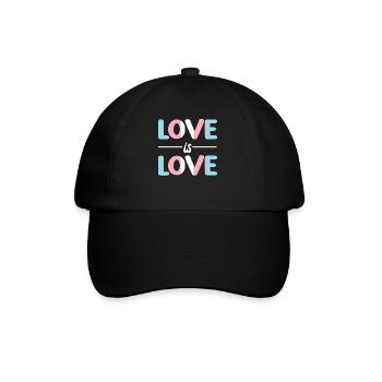 Transgender Trans LGBT Pride - Baseballkappe - Schwarz/Schwarz - Vorne