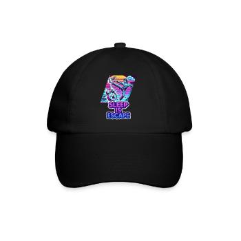 Sleep Is Escape – Sleep is the only escape route - Baseball Cap - black/black - Front
