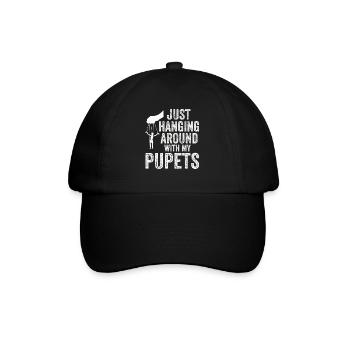 Puppetry Puppeteer Puppet Puppets - Baseball Cap - black/black - Front