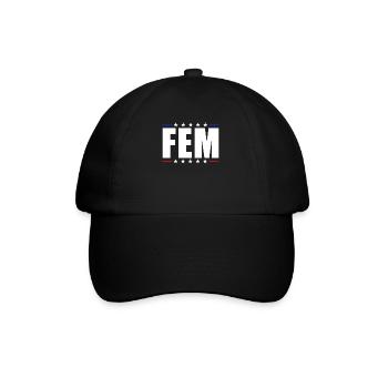 FEM - Baseballkappe - Schwarz/Schwarz - Vorne