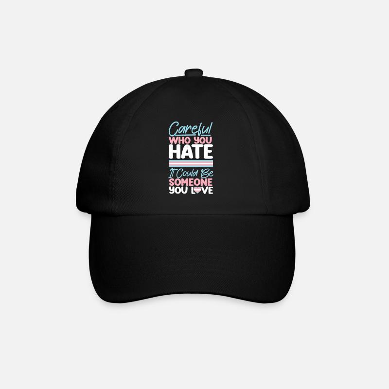 Fierté LGBT transgenre - Casquette classique - noir/noir