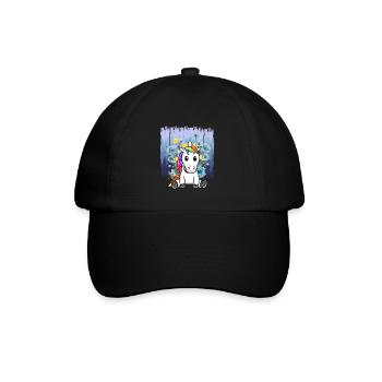 Unicorn Nature Nature Lover Unicorns Kids Child - Baseball Cap - black/black - Front