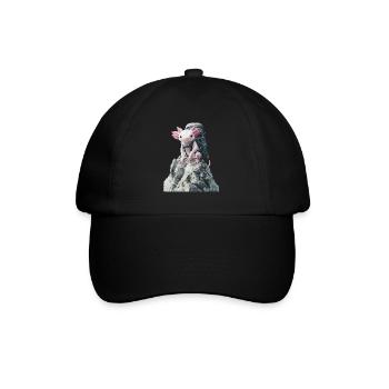 Axolotl - Baseballkappe - Schwarz/Schwarz - Vorne