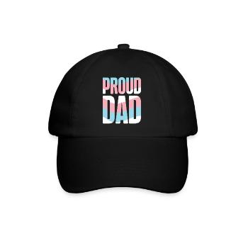 Transgender Trans LGBT Pride - Baseballkappe - Schwarz/Schwarz - Vorne