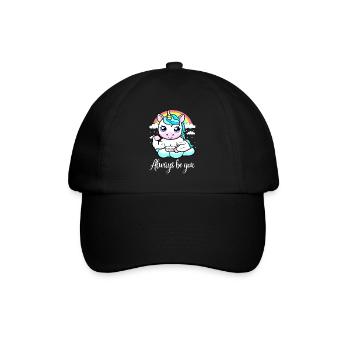 Unicorn Gym Motivation - Always Be You - Baseball Cap - black/black - Front