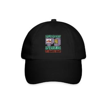 Statistician Statistically Speaking Data Analysis - Baseball Cap - black/black - Front