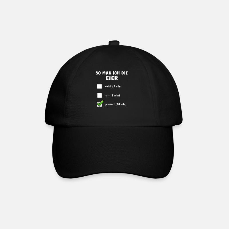 THIS IS HOW I LIKE THE EGGS - Baseball Cap - black/black