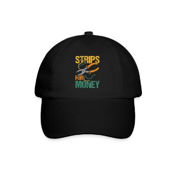 Strips for money Electrician - Baseball Cap - black/black - Front