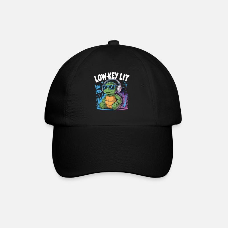 Crapaud relaxant dans un style discret - Casquette classique - noir/noir