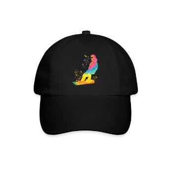 Snowboarder Snowboarding Snowboard - Baseball Cap - black/black - Front