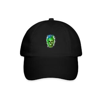 King Skull Crown - Baseball Cap - black/black - Front