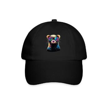 Furet Furet Putois Martre Belette Mignon Furet - Casquette classique - noir/noir - Devant