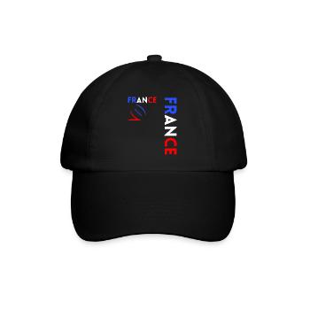 Rugby Player Fan Rugby Supporter Rugby France - Baseball Cap - black/black - Front